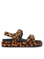 Tory Burch Sandały 165479 Brązowy. Brązowe sandały damskie Tory Burch, bez wzorów, ze skóry, bez obcasa, na płaskiej podeszwie. Za 1,089.00 zł.