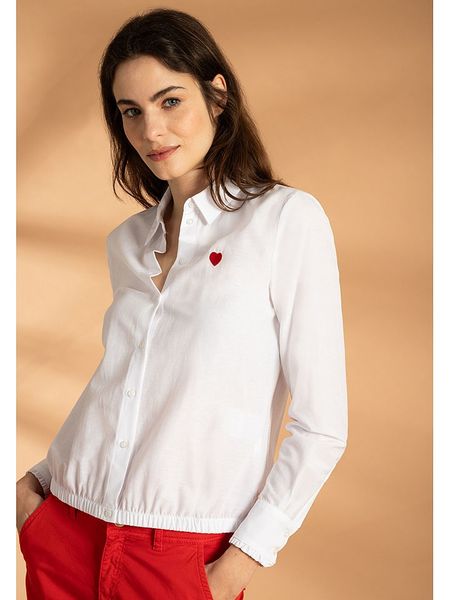 More & More Bluzka w kolorze białym rozmiar: 40. Białe bluzki damskie MORE & MORE, bez wzorów, bez kołnierzyka, bez ramiączek. Za 145.94 zł.