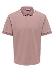 ONLY & SONS Koszulka polo "Onstomon" w kolorze różowym rozmiar: L. Różowe koszulki polo męskie Only & Sons, l, bez wzorów, bez ramiączek. Za 87.40 zł.