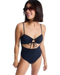 Strój kąpielowy jednoczęściowy damski ROXY Beach Classics Fashion. Czarne stroje jednoczęściowe damskie Roxy, xs, bez wzorów. Za 239.99 zł.