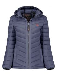 Geographical Norway Kurtka pikowana "Carliti" w kolorze granatowym rozmiar: S. Niebieskie kurtki damskie Geographical Norway, s, z aplikacjami, bez kaptura. Za 162.49 zł.