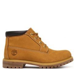 Trapery Timberland. Brązowe buty zimowe męskie Timberland, bez zapięcia. Za 829.99 zł.