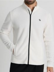 Rozpinana bluza Snsy Performance - biały. Białe bluzy bez kaptura męskie Sinsay, l. Za 33.99 zł.