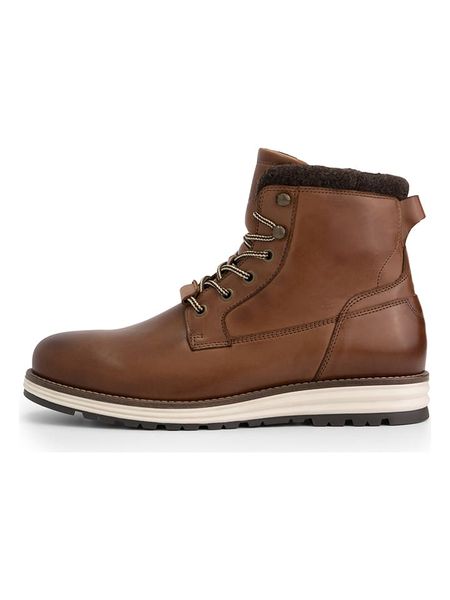 DENBROECK Skórzane botki "Fer St." w kolorze jasnobrązowym rozmiar: 42. Brązowe buty zimowe męskie DenBroeck, bez zapięcia. Za 300.21 zł.