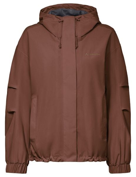 Kurtka damska Mineo Rain. Brązowe kurtki damskie Vaude, na jesień, m, bez wzorów, z materiału. Za 970.50 zł.