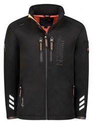 Geographical Norway Kurtka softshellowa "Richywood" w kolorze czarnym rozmiar: M. Czarne kurtki outdoor męskie Geographical Norway, m, bez wzorów, bez kaptura. Za 294.97 zł.