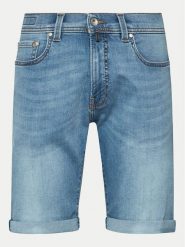 Pierre Cardin Szorty jeansowe 34520/000/8128 Niebieski Modern Fit. Niebieskie szorty męskie Pierre Cardin, z bawełny, bez kołnierzyka. Za 209.99 zł.