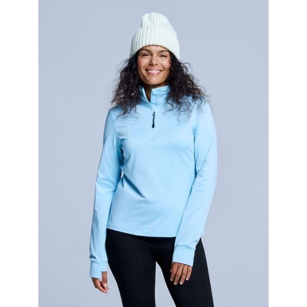 Bluza narciarska - Damskie - Arctic 2.0 - Ice Blue. Niebieskie bluzy bez kaptura damskie POEDERBAAS, m, z elastanu. W wyprzedaży za 177.72 zł.