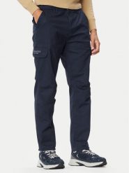 Aeronautica Militare Spodnie cargo 262PA1633UCT03399 Granatowy Regular Fit. Niebieskie spodnie materiałowe męskie AERONAUTICA MILITARE, bez wzorów, z bawełny. Za 534.99 zł.