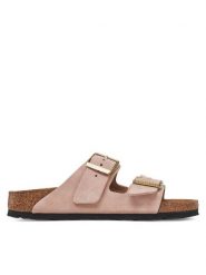 Birkenstock Klapki Arizona 1026170 Różowy. Czerwone klapki damskie Birkenstock, bez wzorów, ze skóry, bez obcasa. Za 539.99 zł.