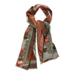 Kolorowy Damski Szal Anekke Zapakowany W Eleganckim Pudełku. Brązowe szaliki i kominy damskie Anekke, bez wzorów. Za 159.00 zł.