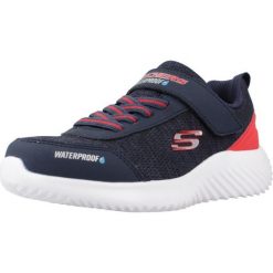Buty SKECHERS BOUNDER-DRIPPER DROP Niebieski. Czerwone buty trekkingowe męskie Skechers, z materiału, bez zapięcia, trekkingowe. Za 219.99 zł.