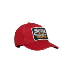 Czapka z daszkiem z logo Superdry. Czerwone czapki męskie Superdry., bez wzorów. W wyprzedaży za 149.30 zł.