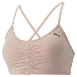 Biustonosz damski Puma Low Impact Studio. Czarne biustonosze sportowe damskie Puma, bez wzorów. Za 155.40 zł.