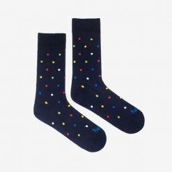 Skarpetki Coqui 43-46 niebieskie w kropki. Niebieskie skarpetki damskie Coqui, bez wzorów. Za 95.99 zł.