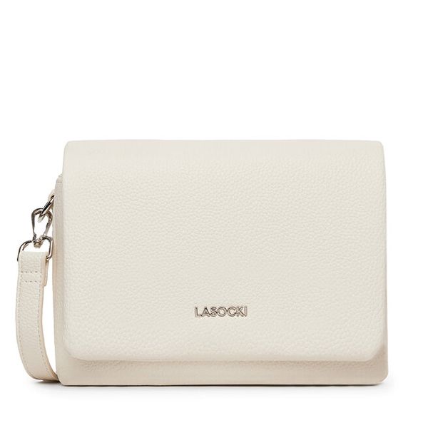 Torebka Lasocki. Białe listonoszki damskie Lasocki, bez wzorów, bez dodatków. Za 159.99 zł.