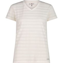 Koszulka treningowa damska CMP Velora T-Shirt. Białe bluzki sportowe damskie CMP, bez wzorów, z elastanu, bez ramiączek. Za 142.99 zł.