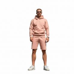 Szorty dresowe Home Wear – Coral. Brązowe szorty męskie HOME DELUXE, na lato, bez wzorów, z bawełny, eleganckie. Za 113.99 zł.