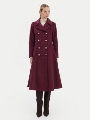 Rinascimento Płaszcz przejściowy CFC0126730003 Bordowy Regular Fit. Czerwone płaszcze damskie RINASCIMENTO, s, bez wzorów, z syntetyku. Za 759.99 zł.