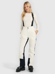 4F Spodnie narciarskie w kolorze kremowym rozmiar: M. Brązowe spodnie dresowe damskie 4f, m, narciarskie. Za 692.95 zł.