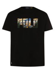 Polo Ralph Lauren T-shirt - klasyczny krój Mężczyźni Bawełna czarny, L. Czarne koszulki polo męskie Polo Ralph Lauren, l, bez wzorów, z bawełny, bez ramiączek. Za 399.95 zł.