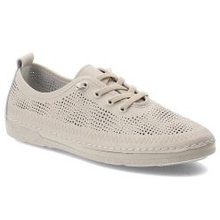 Półbuty damskie S.Barski, ze skóry naturalnej perforowana cholewka sznurowanie lekka elastyczna podeszwa wygodne casual, beżowe, LR61-7083. Brązowe półbuty damskie S.BARSKI, bez wzorów, ze skóry, casualowe, bez obcasa, na płaskiej podeszwie. Za 179.00 zł.