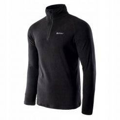 Bluza polarowa dla mężczyzn Denton. Czarne bluzy bez kaptura męskie Hi-tec, m, z dzianiny. Za 63.60 zł.