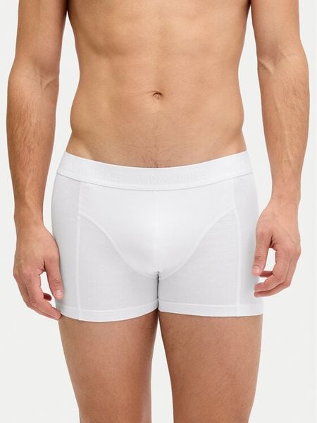 Jack & Jones Komplet bokserek Waistband 12127816 Biały. Białe bokserki męskie Jack & Jones, bez wzorów, z bawełny. Za 139.99 zł.