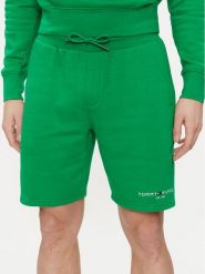 Tommy Hilfiger Szorty sportowe Logo MW0MW34201 Zielony Regular Fit. Zielone szorty męskie Tommy Hilfiger, m, z bawełny. Za 429.99 zł.