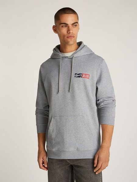 TOMMY JEANS Bluza w kolorze szarym rozmiar: XXL. Szare bluzy z kapturem męskie Tommy Jeans, xxl, z bawełny. Za 149.66 zł.