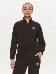 Puma Bluza T7 624211 Czarny Relaxed Fit. Czarne bluzy bez kaptura damskie Puma, xs, z bawełny. Za 279.99 zł.