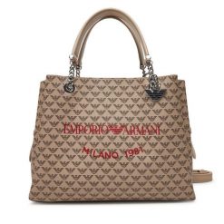 Torebka Emporio Armani. Brązowe torebki klasyczne damskie Emporio Armani, bez wzorów, bez dodatków. Za 749.99 zł.