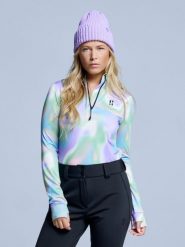Bluza narciarska - Damska – Cabin Life – różowym wielokolorowym. Czerwone bluzy bez kaptura damskie POEDERBAAS, xs, z elastanu. Za 242.82 zł.