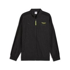 Kurtka Puma AMF1 T7. Czarne kurtki męskie Puma, l, bez wzorów, z materiału, sportowe, bez kaptura. Za 467.90 zł.