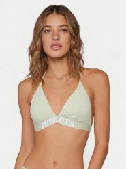 Calvin Klein Swimwear Góra od bikini LV00Q61222 Zielony. Zielone bikini damskie Calvin Klein Swimwear, bez wzorów. Za 209.99 zł.