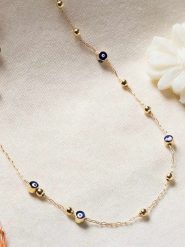 Lodie Silver Pozłacany naszyjnik z elementami ozdobnymi - dł. 42 cm rozmiar: onesize. Szare naszyjniki damskie Lodie Silver, metalowe. Za 43.99 zł.