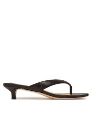 LAUREN RALPH LAUREN Japonki Francesca 802966841001 Czarny. Czarne klapki damskie Lauren Ralph Lauren, bez wzorów, ze skóry, bez obcasa. Za 669.99 zł.
