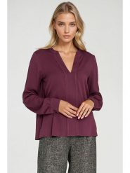 Nife Bluzka w kolorze fioletowym rozmiar: 40. Różowe bluzki damskie Nife, bez wzorów, bez kołnierzyka, bez ramiączek. Za 161.73 zł.