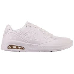 Buty Kappa Harlem Emb Oc M 243306OC 1010 białe. Białe buty sportowe na co dzień męskie z materiału, bez zapięcia. W wyprzedaży za 295.10 zł.