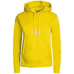 Bluza z kapturem Calvin Klein Monologo Hoodie, Kobiety. Żółte bluzy z kapturem damskie CALVIN KLEIN, s, z bawełny. Za 490.00 zł.