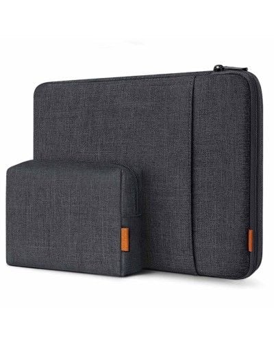 Inateck LB01006 33 cm (13") Etui kieszeniowe Czarny, Szary. Czarne walizki no name, bez wzorów. Za 152.99 zł.