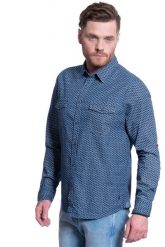 KOSZULA MĘSKA MUSTANG CASPER AOP SHIRT 1009570 11753. Koszule męskie Mustang, m, bez wzorów, bez kołnierzyka, bez ramiączek. W wyprzedaży za 49.99 zł.