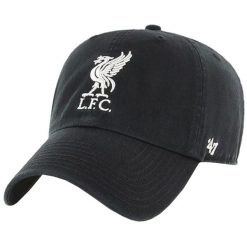 Czapka z daszkiem męska 47 Brand EPL FC Liverpool Cap. Czarne czapki męskie 47 Brand, bez wzorów. Za 99.99 zł.