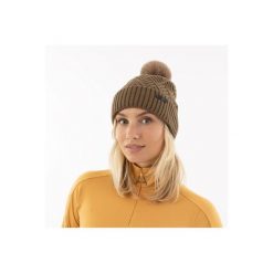 Czapka z pomponem ANKY. Brązowe czapki męskie ANKY, bez wzorów, z materiału, eleganckie. Za 140.50 zł.