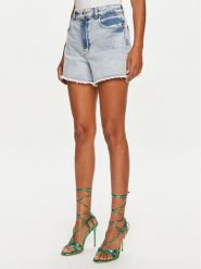 Versace Jeans Couture Szorty jeansowe 76HAD541 Niebieski Skinny Fit. Niebieskie szorty damskie Versace Jeans Couture, bez wzorów, z bawełny. Za 1,179.00 zł.