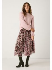 More & More Sweter w kolorze jasnoróżowym rozmiar: 42. Różowe swetry klasyczne damskie MORE & MORE, ze splotem, bez kołnierzyka. Za 183.15 zł.