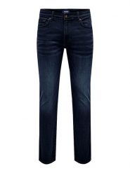ONLY & SONS Dżinsy "Loom" - Slim fit - w kolorze granatowym rozmiar: W28/L32. Niebieskie jeansy męskie Only & Sons. Za 74.46 zł.