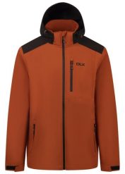 Dlx Durand - Męska kurtka softshell, Burnt Orange. Brązowe kurtki męskie DLX, na jesień, m, z aplikacjami, z polaru, bez kaptura. Za 449.10 zł.
