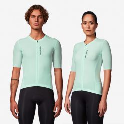 Koszulka rowerowa szosowa Van Rysel RCR-R 2. Niebieskie t-shirty sportowe męskie VAN RYSEL, m, z elastanu, bez ramiączek, rowerowe. Za 269.99 zł.