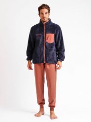 Admas Kurtka polarowa "new plan" w kolorze granatowym rozmiar: L. Niebieskie kurtki męskie admas, l, bez wzorów, z polaru, bez kaptura. Za 126.99 zł.